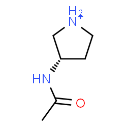 ChemSpider 2D Image | (3S)-3-Acetamidopyrrolidinium | C6H13N2O