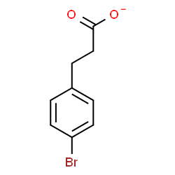 ChemSpider 2D Image | 3-(4-Bromophenyl)propanoate | C9H8BrO2