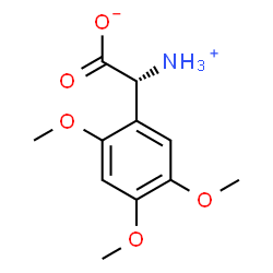 ChemSpider 2D Image | (2R)-Ammonio(2,4,5-trimethoxyphenyl)acetate | C11H15NO5