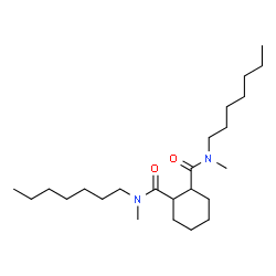 ChemSpider 2D Image | N,N'-Diheptyl-N,N'-dimethyl-1,2-cyclohexanedicarboxamide | C24H46N2O2