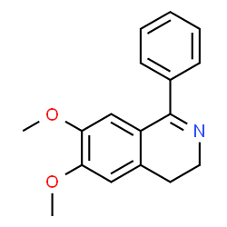 ChemSpider 2D Image | 1-PHENYL-6,7-DIMETHOXY-3,4-DIHYDROISOQUINOLINE | C17H17NO2