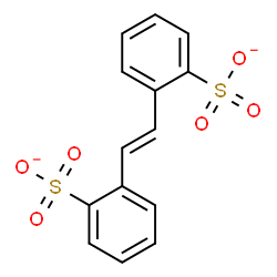 ChemSpider 2D Image | 2,2'-[(E)-1,2-Ethenediyl]dibenzenesulfonate | C14H10O6S2