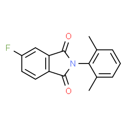 ChemSpider 2D Image | 2-(2,6-dimethylphenyl)-5-fluoroisoindole-1,3-dione | C16H12FNO2