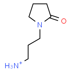 ChemSpider 2D Image | 3-(2-Oxo-1-pyrrolidinyl)-1-propanaminium | C7H15N2O