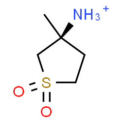 ChemSpider 2D Image | (3S)-3-Methyltetrahydro-3-thiophenaminium 1,1-dioxide | C5H12NO2S