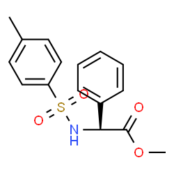 ChemSpider 2D Image | METHYL (2S)-2-(4-METHYLBENZENESULFONAMIDO)-2-PHENYLACETATE | C16H17NO4S