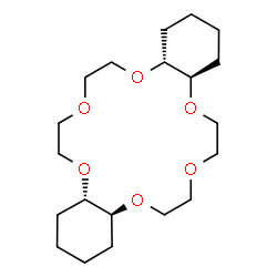 ChemSpider 2D Image | (4aR,11aS,15aS,22aR)-Icosahydrodibenzo[b,k][1,4,7,10,13,16]hexaoxacyclooctadecine | C20H36O6
