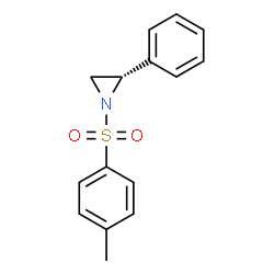 ChemSpider 2D Image | (2S)-1-[(4-Methylphenyl)sulfonyl]-2-phenylaziridine | C15H15NO2S