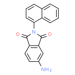 ChemSpider 2D Image | 5-Amino-2-naphthalen-1-yl-isoindole-1,3-dione | C18H12N2O2