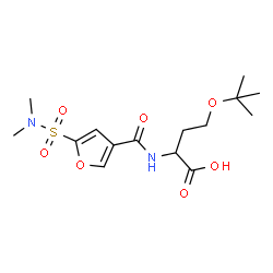 ChemSpider 2D Image | N-[5-(Dimethylsulfamoyl)-3-furoyl]-O-(2-methyl-2-propanyl)homoserine | C15H24N2O7S