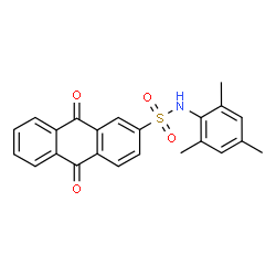 ChemSpider 2D Image | N-Mesityl-9,10-dioxo-9,10-dihydro-2-anthracenesulfonamide | C23H19NO4S