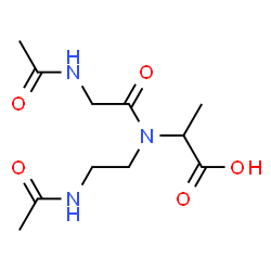 ChemSpider 2D Image | N-Acetylglycyl-N-(2-acetamidoethyl)alanine | C11H19N3O5