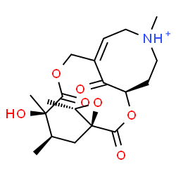 ChemSpider 2D Image | (1R,3'S,4S,6R,7R,11Z)-7-Hydroxy-3',6,7,14-tetramethyl-3,8,17-trioxospiro[2,9-dioxa-14-azoniabicyclo[9.5.1]heptadec-11-ene-4,2'-oxirane] | C19H28NO7