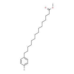 ChemSpider 2D Image | Methyl 4-iodobenzenepentadecanoate | C22H35IO2