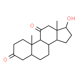 ChemSpider 2D Image | 17-Hydroxyandrostane-3,11-dione  | C19H28O3