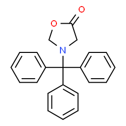 ChemSpider 2D Image | 3-Trityl-1,3-oxazolidin-5-one | C22H19NO2