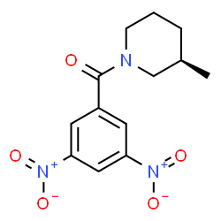 ChemSpider 2D Image | (3,5-Dinitrophenyl)[(3R)-3-methyl-1-piperidinyl]methanone | C13H15N3O5