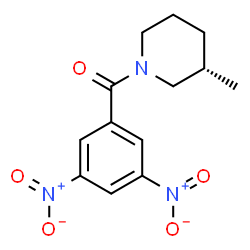 ChemSpider 2D Image | (3,5-Dinitrophenyl)[(3S)-3-methyl-1-piperidinyl]methanone | C13H15N3O5