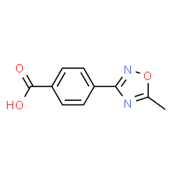 ChemSpider 2D Image | 4-(5-Methyl-1,2,4-oxadiazol-3-yl)benzoic acid | C10H8N2O3
