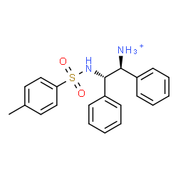 ChemSpider 2D Image | (1S,2S)-2-{[(4-Methylphenyl)sulfonyl]amino}-1,2-diphenylethanaminium | C21H23N2O2S