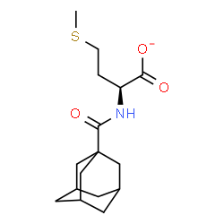 ChemSpider 2D Image | (2S)-2-[(Adamantan-1-ylcarbonyl)amino]-4-(methylsulfanyl)butanoate | C16H24NO3S