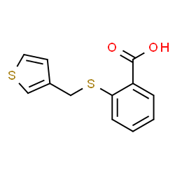 ChemSpider 2D Image | 2-[(thien-3-ylmethyl)thio]benzoic acid | C12H10O2S2