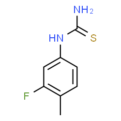 ChemSpider 2D Image | 1-(3-Fluoro-4-methylphenyl)thiourea | C8H9FN2S
