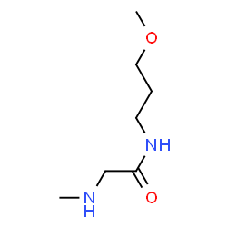 ChemSpider 2D Image | N-(3-Methoxypropyl)-N~2~-methylglycinamide | C7H16N2O2