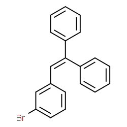 ChemSpider 2D Image | 1-Bromo-3-(2,2-diphenylvinyl)benzene  | C20H15Br