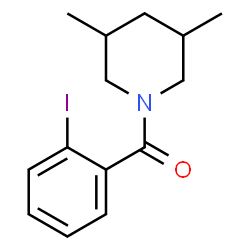 ChemSpider 2D Image | 1-(2-Iodobenzoyl)-3,5-dimethylpiperidine | C14H18INO