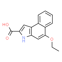 ChemSpider 2D Image | 5-Ethoxy-3H-benzo[e]indole-2-carboxylic acid | C15H13NO3