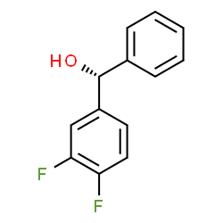 ChemSpider 2D Image | (R)-(3,4-Difluorophenyl)(phenyl)methanol | C13H10F2O