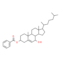 ChemSpider 2D Image | 7-Hydroxycholest-5-en-3-yl benzoate | C34H50O3
