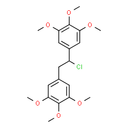 ChemSpider 2D Image | 1,2-Bis(3,4,5-trimethoxyphenyl)chloroethane | C20H25ClO6