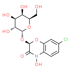 ChemSpider 2D Image | (2R)-7-Chloro-4-hydroxy-3-oxo-3,4-dihydro-2H-1,4-benzoxazin-2-yl alpha-D-galactopyranoside | C14H16ClNO9