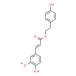ChemSpider 2D Image | p-Hydroxyphenethyl trans-ferulate | C18H18O5