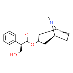 ChemSpider 2D Image | (1R,5S)-8-Methyl-8-azabicyclo[3.2.1]oct-3-yl (2R)-3-hydroxy-2-phenylpropanoate | C17H23NO3
