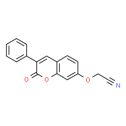 ChemSpider 2D Image | [(2-Oxo-3-phenyl-2H-chromen-7-yl)oxy]acetonitrile | C17H11NO3