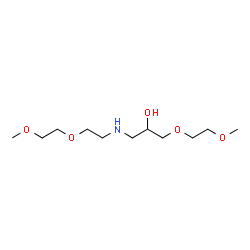 ChemSpider 2D Image | 2,5,12,15-Tetraoxa-8-azahexadecan-10-ol | C11H25NO5