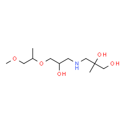 ChemSpider 2D Image | 3-({2-Hydroxy-3-[(1-methoxy-2-propanyl)oxy]propyl}amino)-2-methyl-1,2-propanediol | C11H25NO5