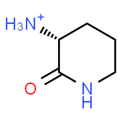 ChemSpider 2D Image | (3R)-2-Oxo-3-piperidinaminium | C5H11N2O