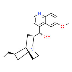 ChemSpider 2D Image | (3alpha,4beta,9S)-6'-Methoxy-10,11-dihydrocinchonan-9-ol | C20H26N2O2
