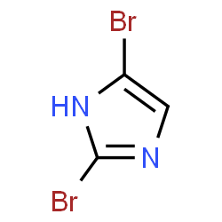 ChemSpider 2D Image | 2,4-Dibromo-1H-imidazole | C3H2Br2N2