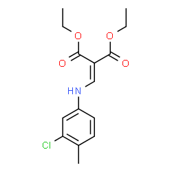 ChemSpider 2D Image | Diethyl {[(3-chloro-4-methylphenyl)amino]methylene}malonate | C15H18ClNO4