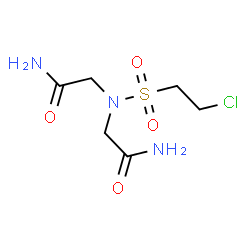 ChemSpider 2D Image | 2,2'-{[(2-Chloroethyl)sulfonyl]imino}diacetamide | C6H12ClN3O4S