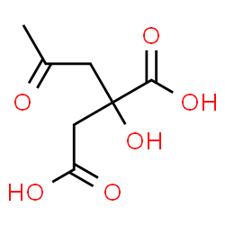 ChemSpider 2D Image | 2-Hydroxy-2-(2-oxopropyl)succinic acid | C7H10O6