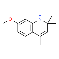 ChemSpider 2D Image | 1,2-Dihydro-7-methoxy-2,2,4-trimethylquinoline | C13H17NO