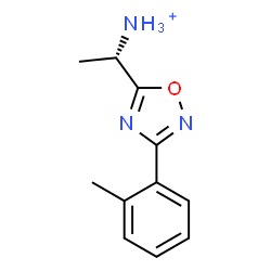 ChemSpider 2D Image | (1S)-1-[3-(2-Methylphenyl)-1,2,4-oxadiazol-5-yl]ethanaminium | C11H14N3O