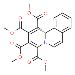 ChemSpider 2D Image | Tetramethyl (11bS)-11bH-pyrido[2,1-a]isoquinoline-1,2,3,4-tetracarboxylate | C21H19NO8