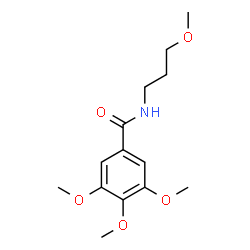 ChemSpider 2D Image | 3,4,5-Trimethoxy-N-(3-methoxypropyl)benzamide | C14H21NO5